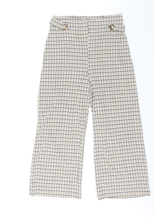 Womens UK Size 8 Miss Selfridge Regular Fit Cropped Multicoloured Trousers