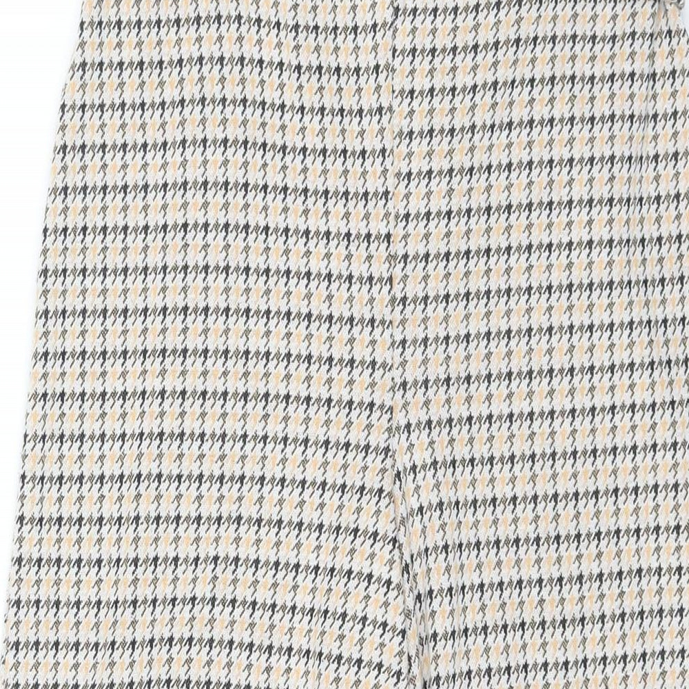 Womens UK Size 8 Miss Selfridge Regular Fit Cropped Multicoloured Trousers