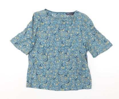 Womens UK Size 6 Marks and Spencer Blue Basic Blouse