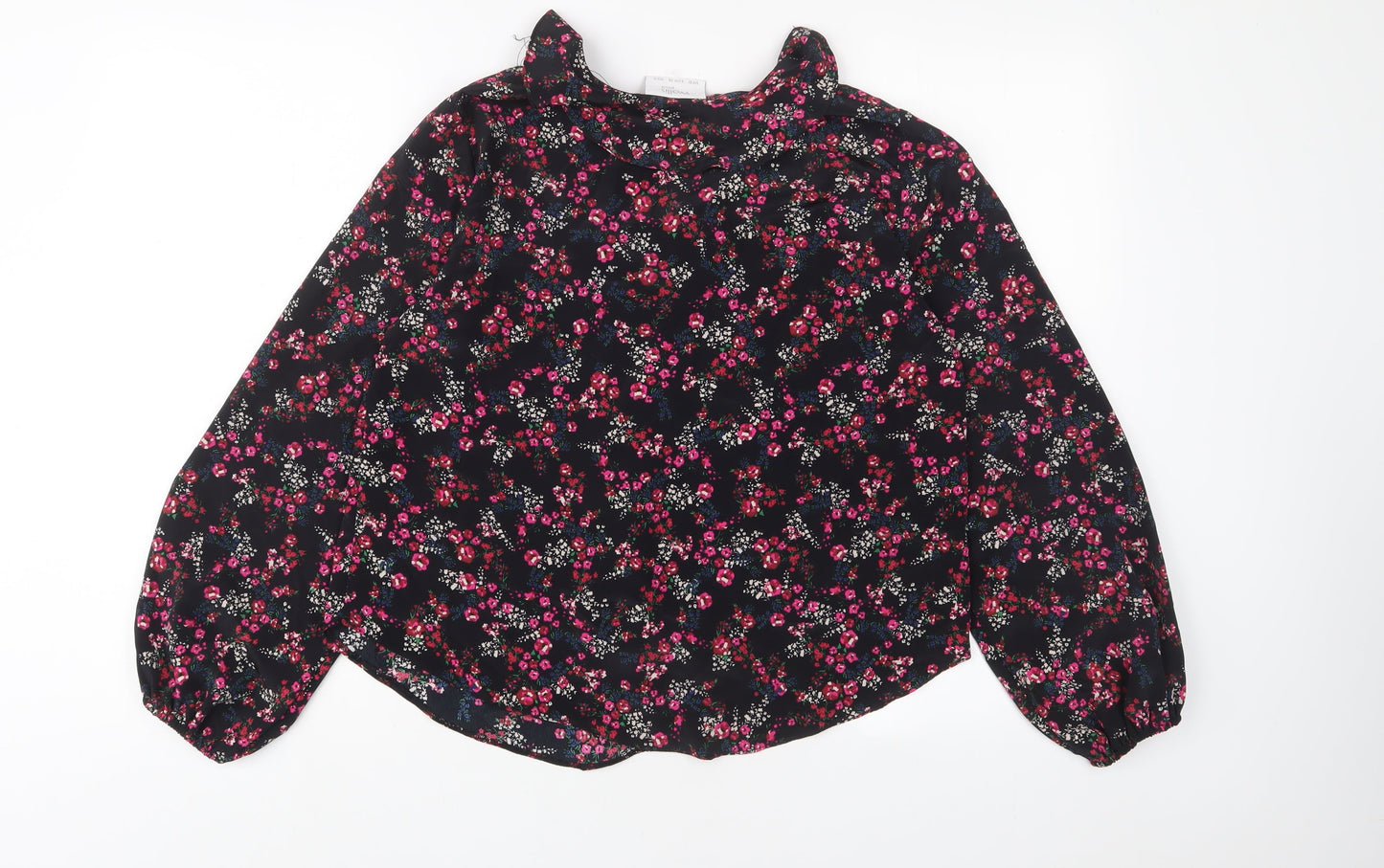 Womens UK Size 10 Wallis Black Basic Blouse