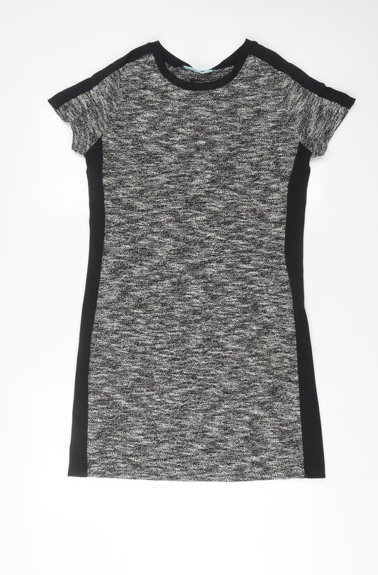 Avenue Womens Grey Polyester A-Line Size 12 Crew Neck Pullover