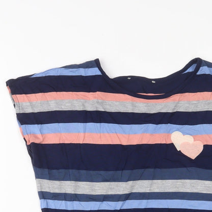 Womens UK Size XS Oasis Multicoloured Basic T-Shirt