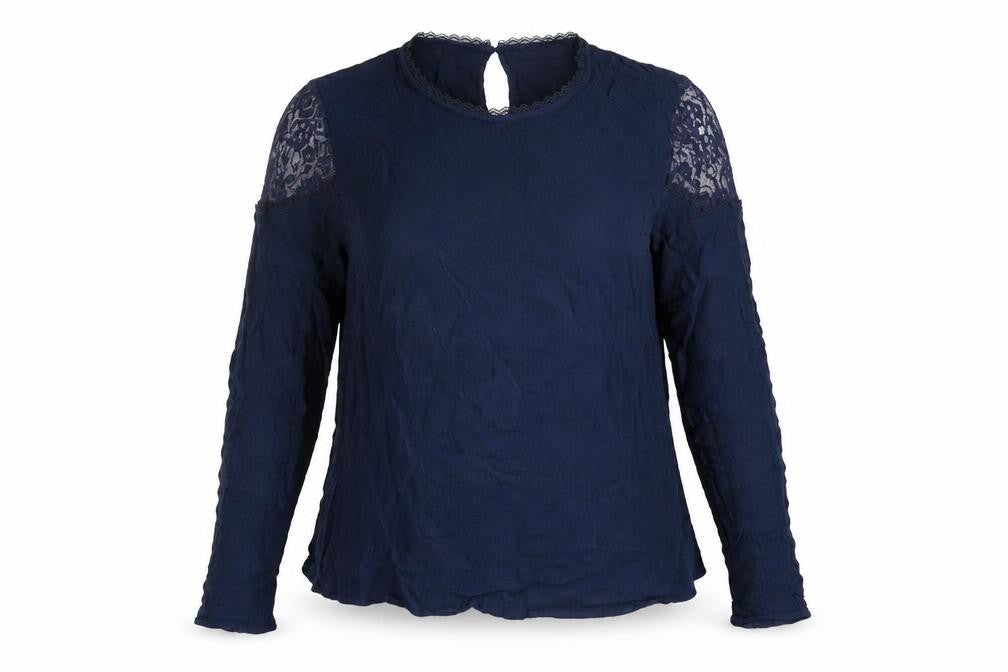 Womens UK Size 16 Marks and Spencer Blue Basic Blouse