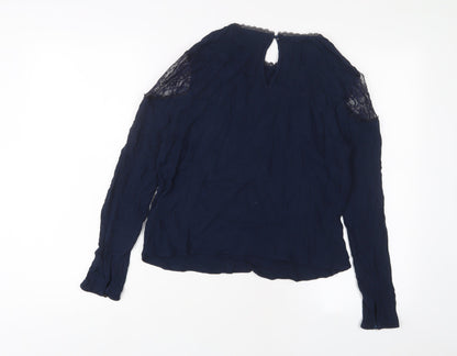 Womens UK Size 16 Marks and Spencer Blue Basic Blouse