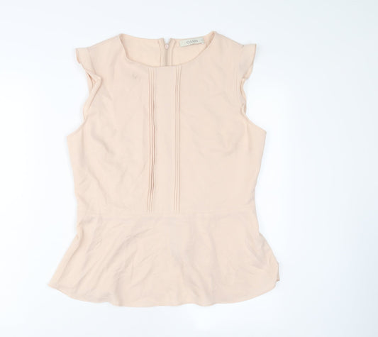 Womens UK Size 14 Oasis Beige Basic Tank