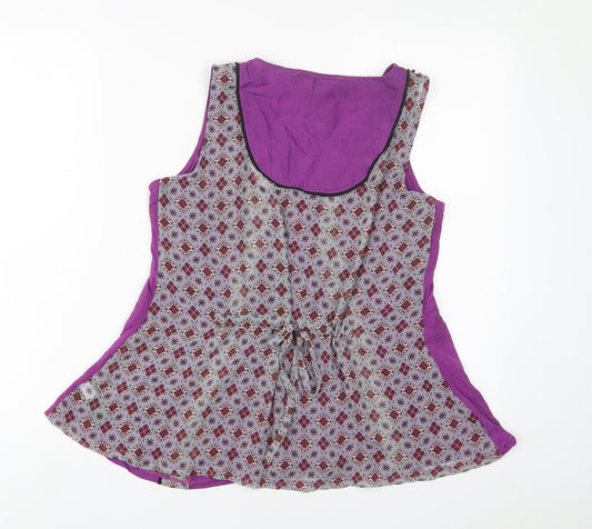 Womens UK Size 12 NEXT Purple Basic Tank