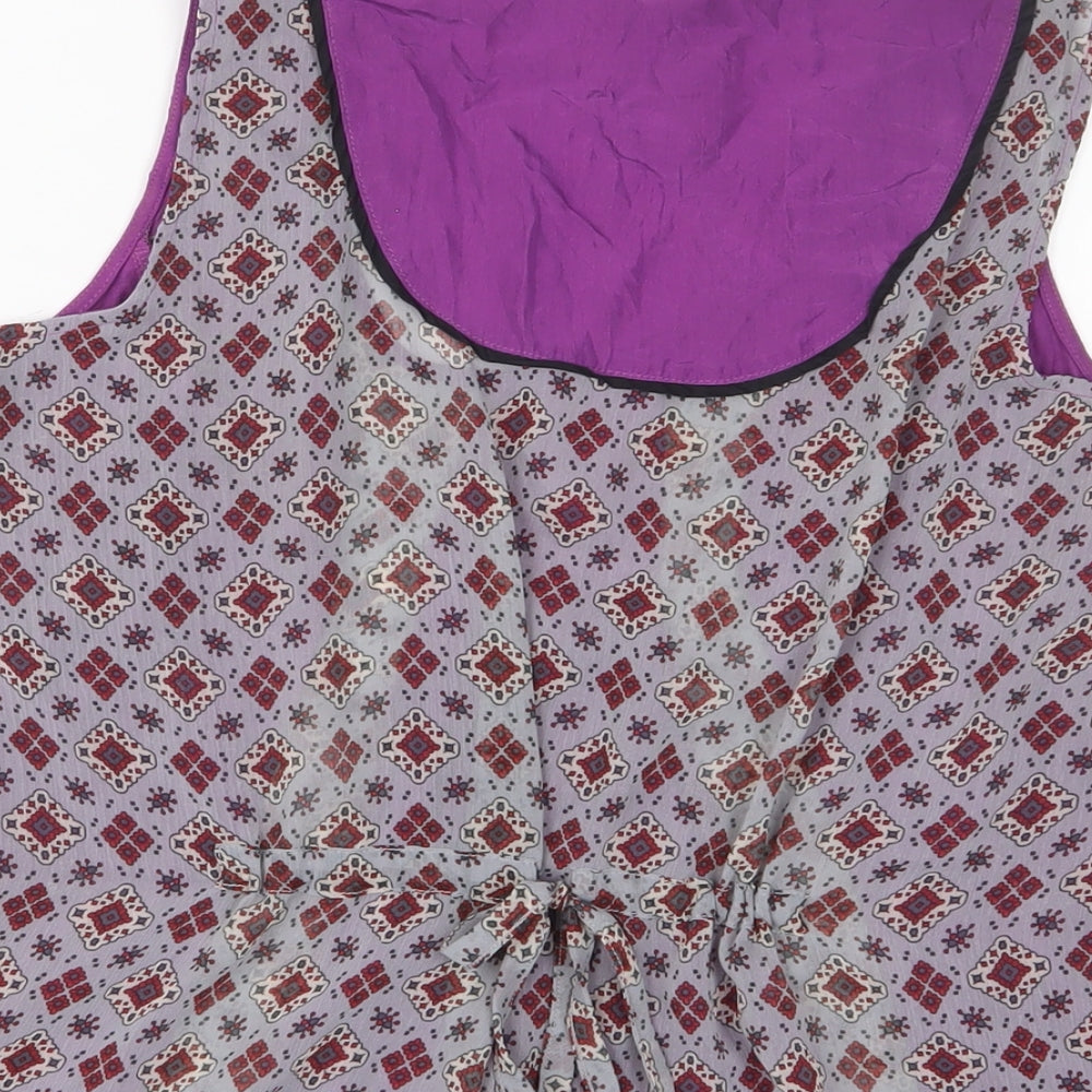 Womens UK Size 12 NEXT Purple Basic Tank