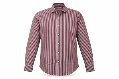Marks and Spencer Mens Purple Striped Cotton Button-Up Size 2XL Collared Button