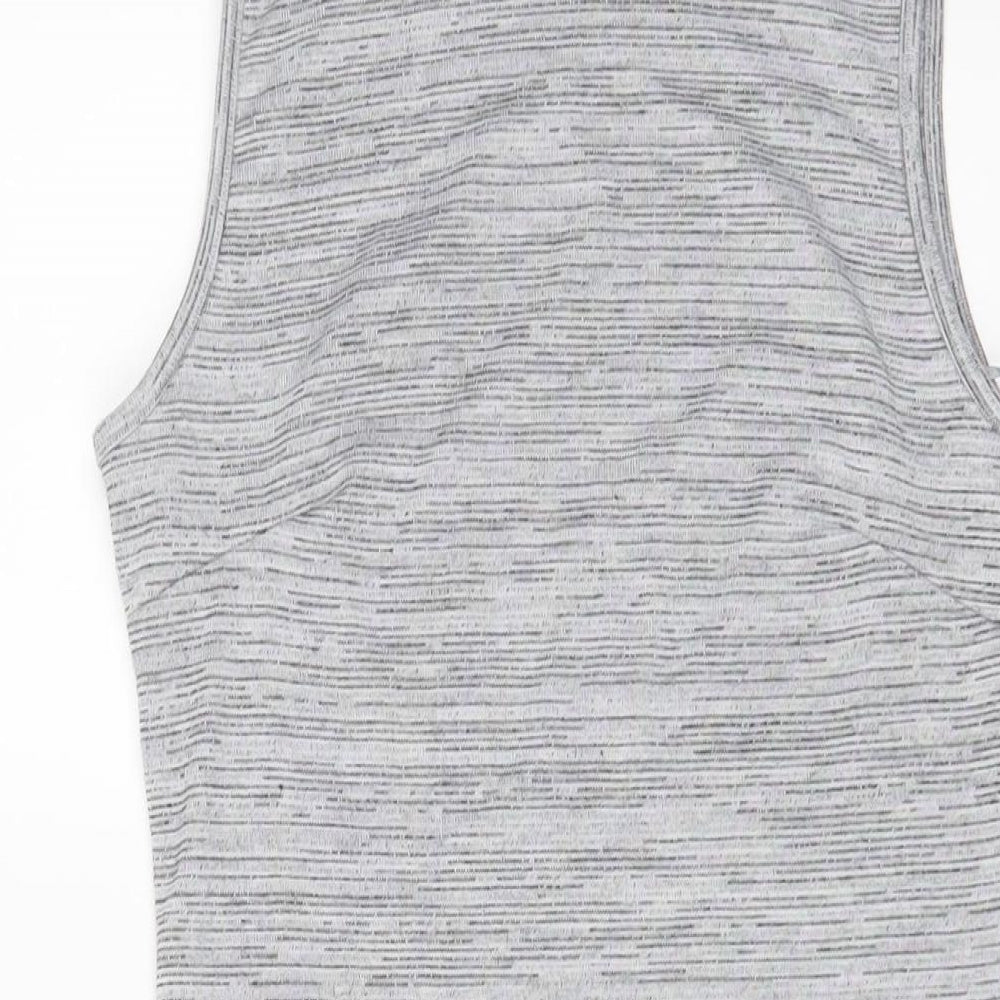 Select Womens Grey Polyester Bodycon Size 10 Crew Neck Pullover