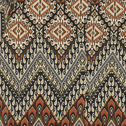 RMLL Womens Brown Fair Isle Polyester Sheath Size 12 Boat Neck Pullover - Keyhole neck