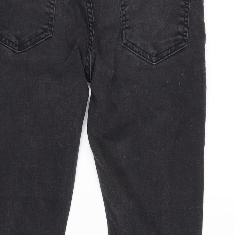 Mens UK Size 32 in Topman Regular Fit Straight Grey Jeans