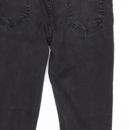 Mens UK Size 32 in Topman Regular Fit Straight Grey Jeans