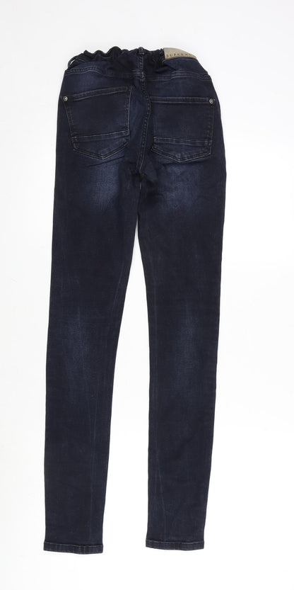 Supermom Womens Blue Cotton Blend Straight Jeans Size 28 in L32 in Regular Button
