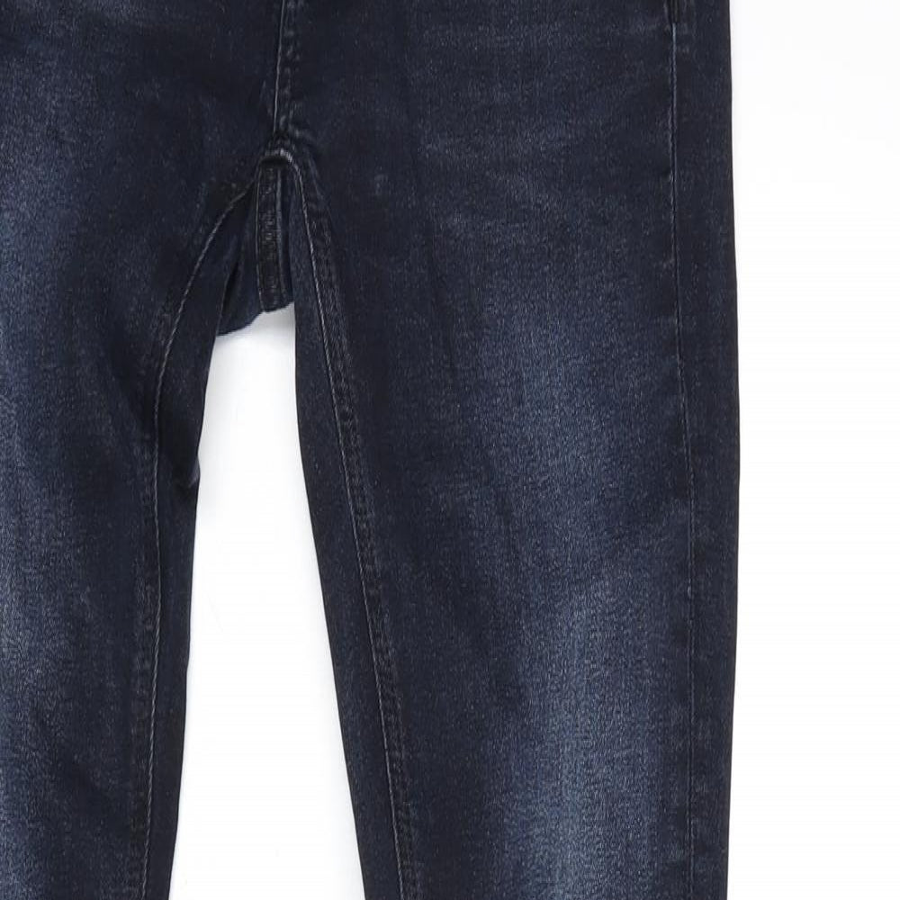 Supermom Womens Blue Cotton Blend Straight Jeans Size 28 in L32 in Regular Button