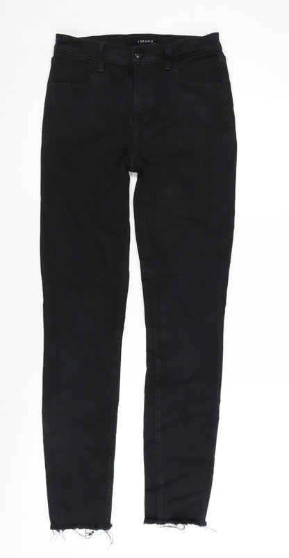 Womens UK Size 26 in J Brand Regular Fit Straight Black Jeans