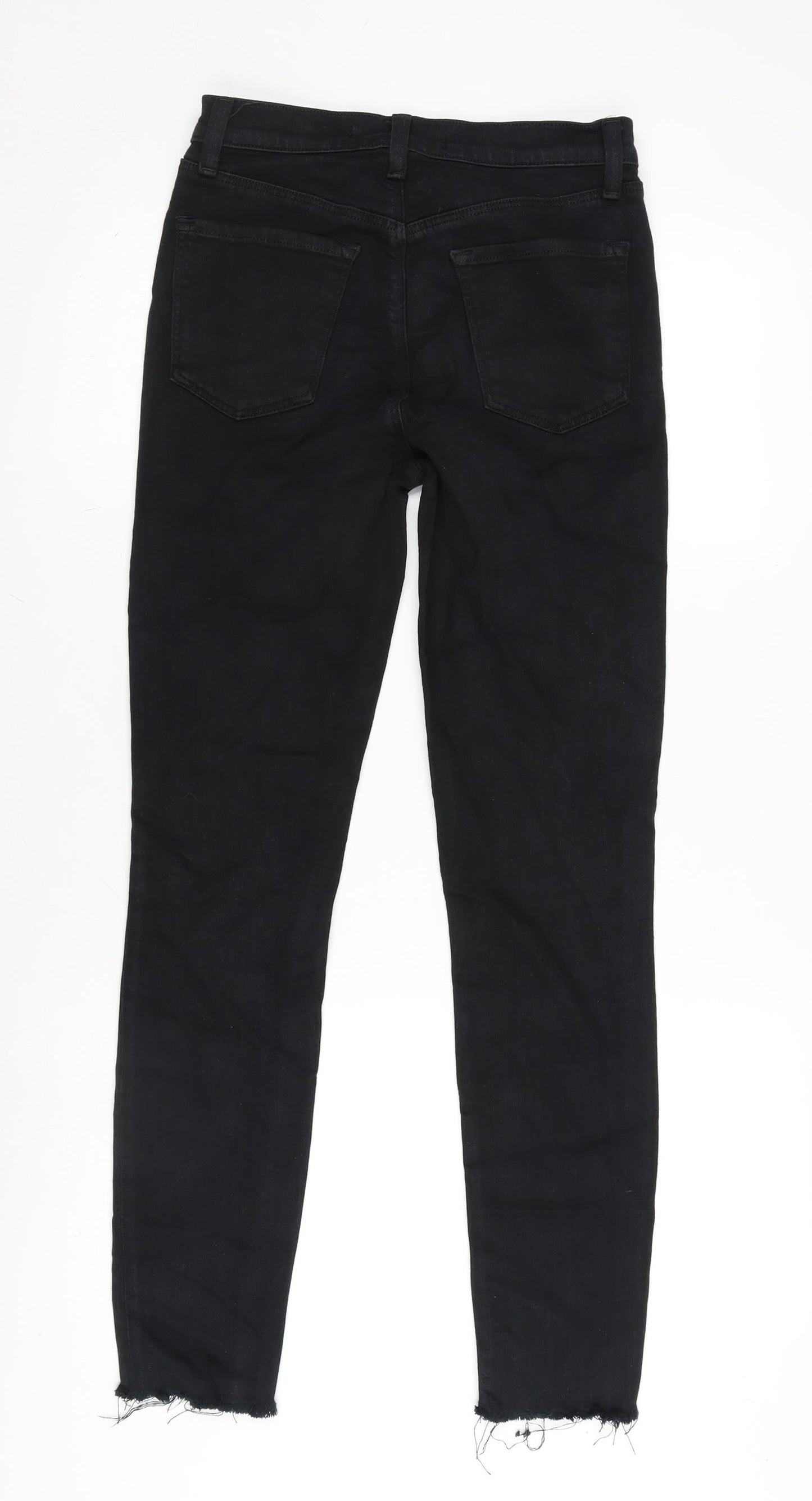 Womens UK Size 26 in J Brand Regular Fit Straight Black Jeans