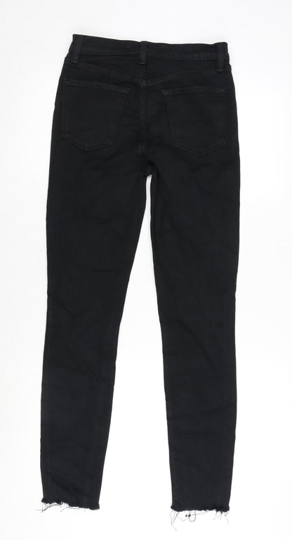 Womens UK Size 26 in J Brand Regular Fit Straight Black Jeans
