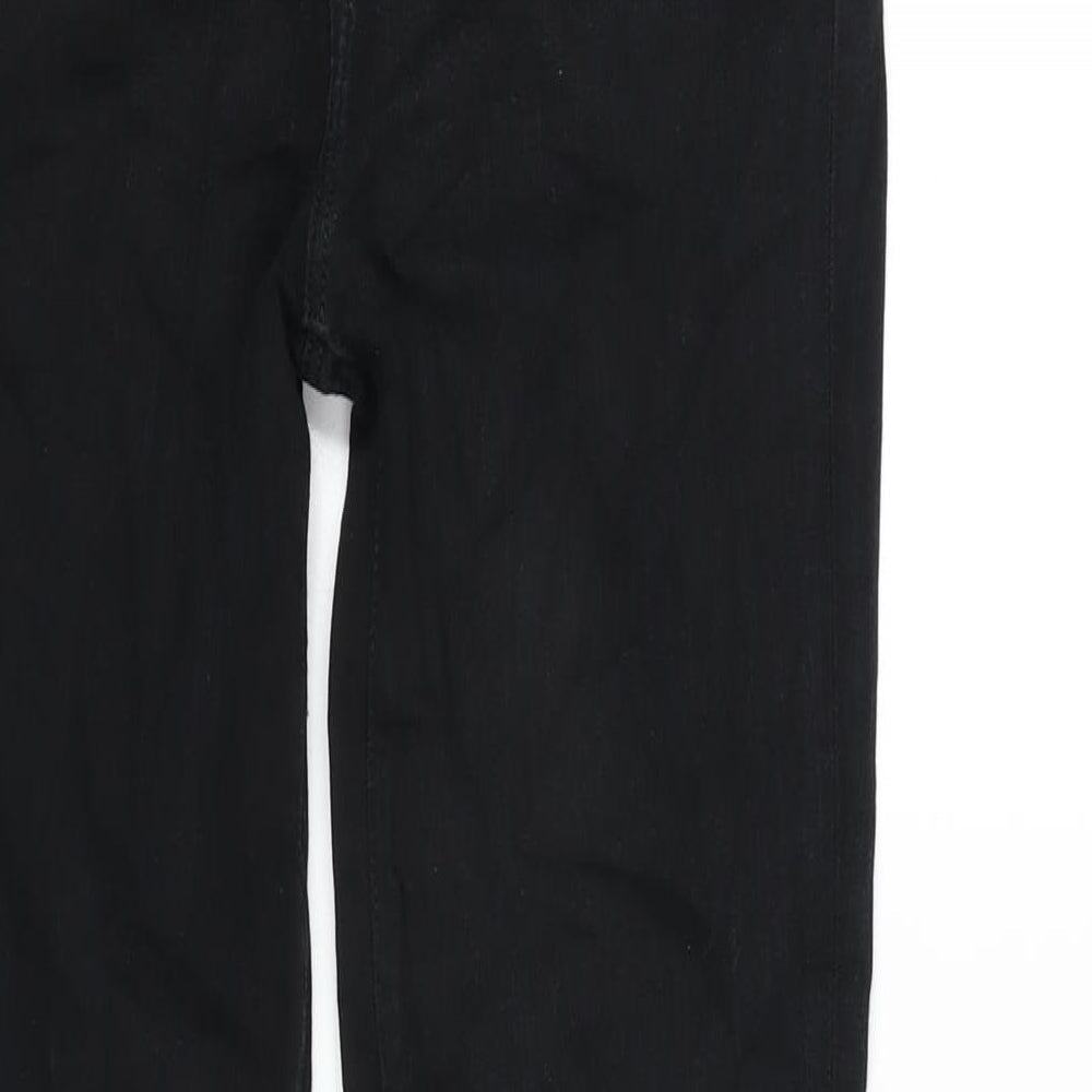 Womens UK Size 26 in J Brand Regular Fit Straight Black Jeans