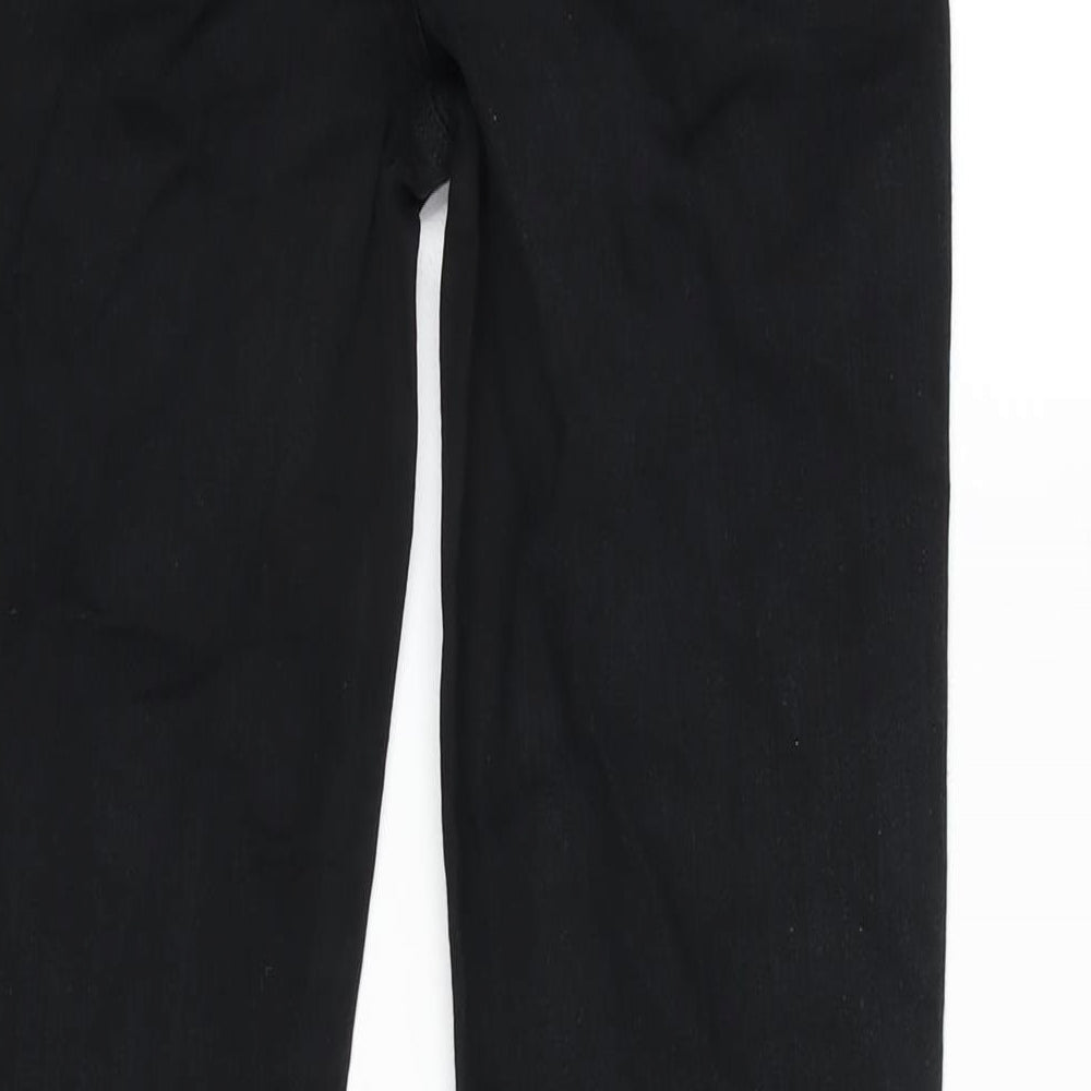Womens UK Size 26 in J Brand Regular Fit Straight Black Jeans