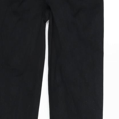 Womens UK Size 26 in J Brand Regular Fit Straight Black Jeans