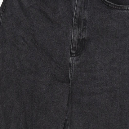 Reclaimed Vintage Womens Grey Cotton Blend Straight Jeans Size 26 in L27 in Regular Zip