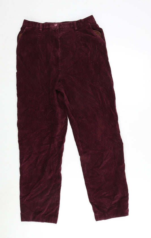 Womens UK Size 28 in Paul seperates Regular Fit  Purple Trousers