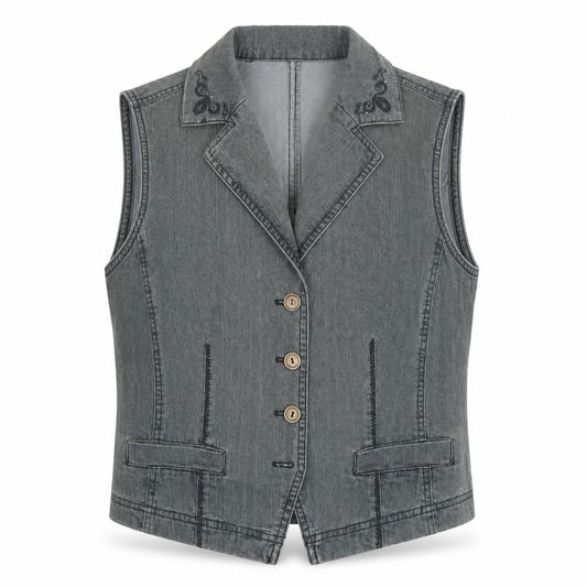Womens UK Size 14 Oscar B Green Gilet