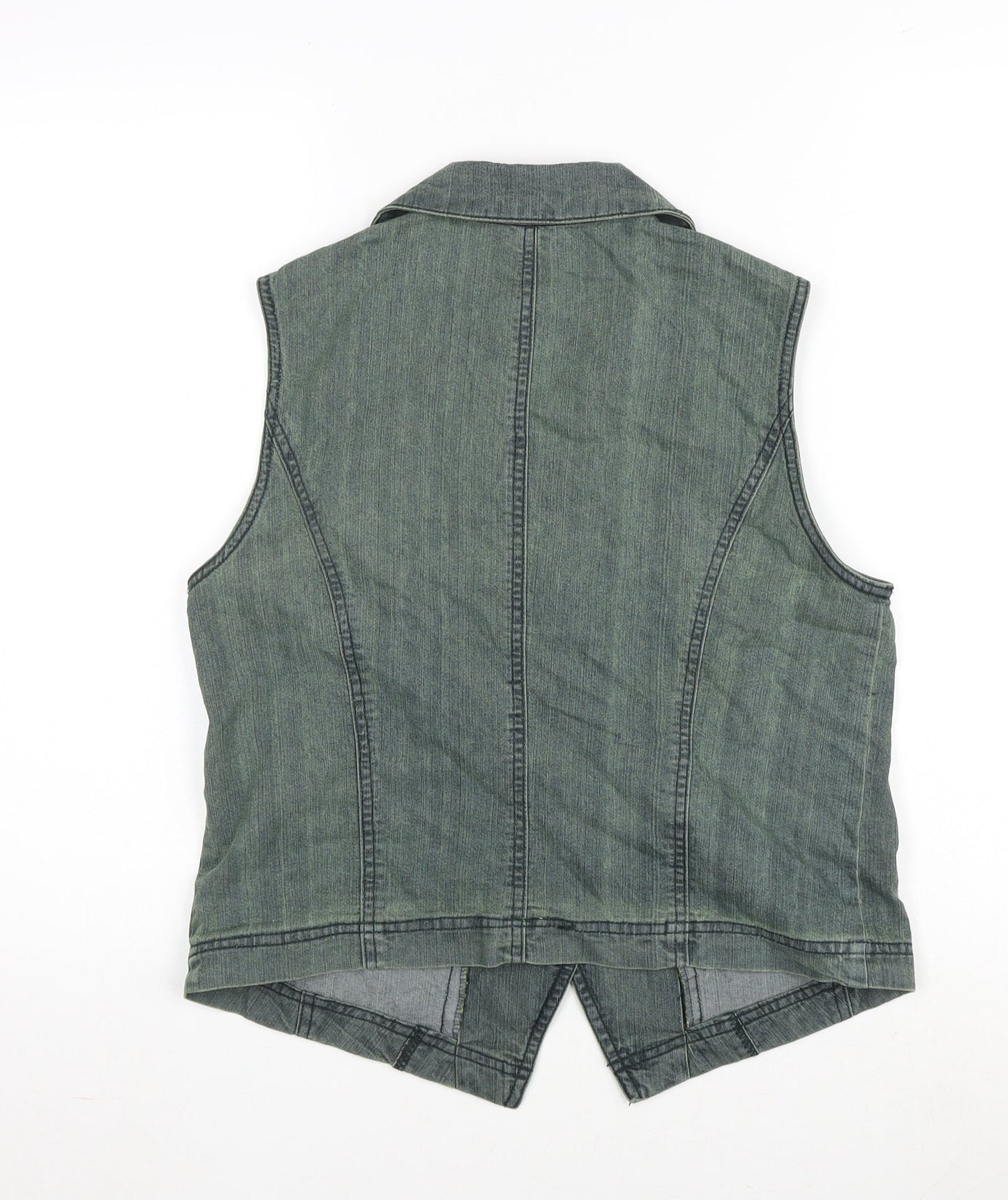 Womens UK Size 14 Oscar B Green Gilet
