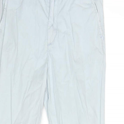 H&M Girls Blue Cotton Straight Jeans Size 9-10 Years L23 in Regular Zip