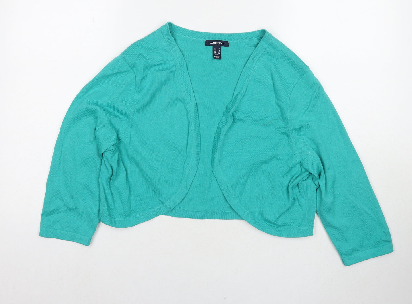 Womens UK Size L Lands' End Blue Cape Jumper