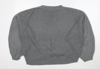 Womens UK Size S H&M Grey Pullover Jumper