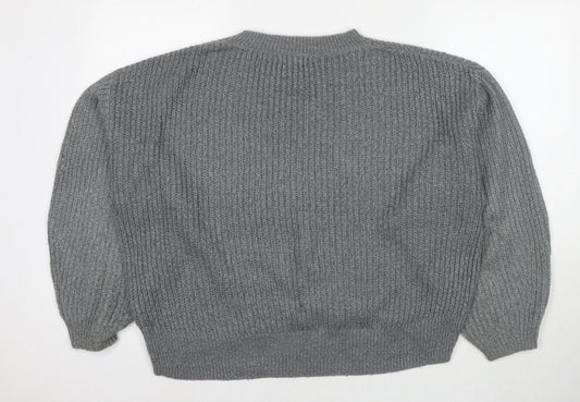 Womens UK Size S H&M Grey Pullover Jumper