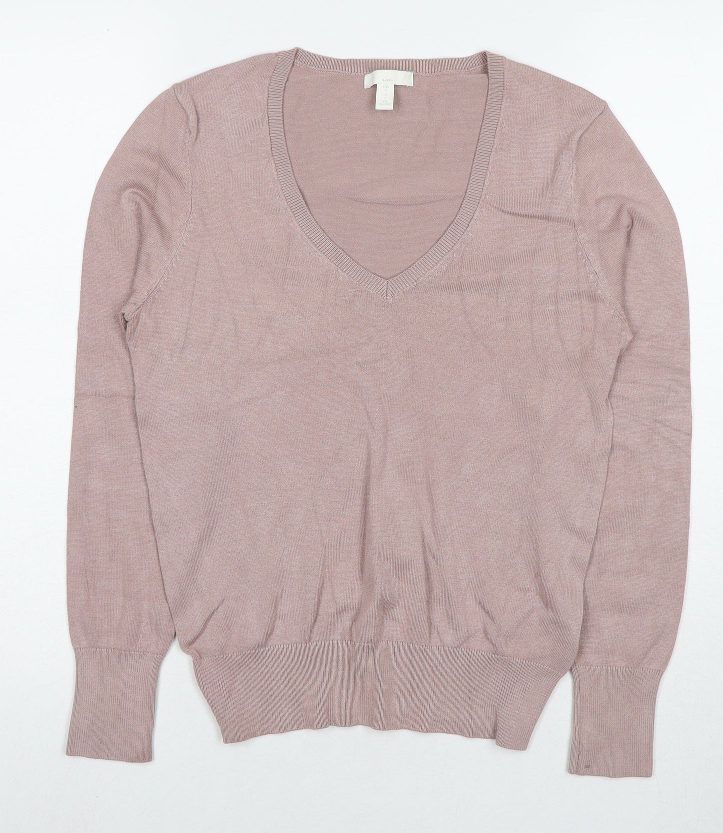 Womens UK Size S H&M Beige Pullover Jumper