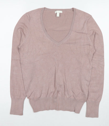 Womens UK Size S H&M Beige Pullover Jumper