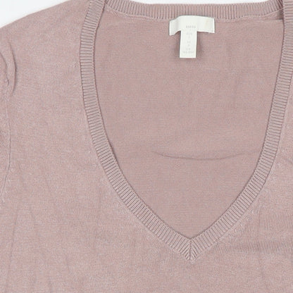 Womens UK Size S H&M Beige Pullover Jumper