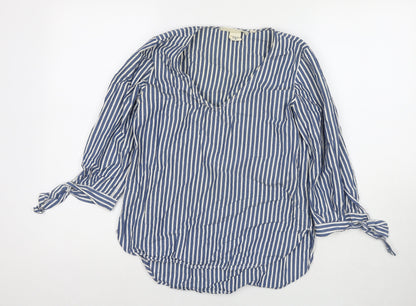 Womens UK Size 6 H&M Blue Basic Blouse