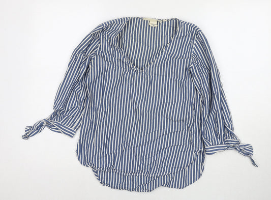 Womens UK Size 6 H&M Blue Basic Blouse