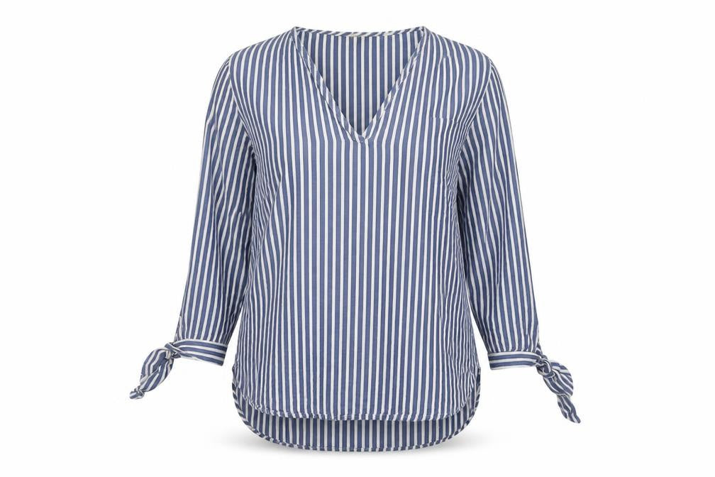 Womens UK Size 6 H&M Blue Basic Blouse