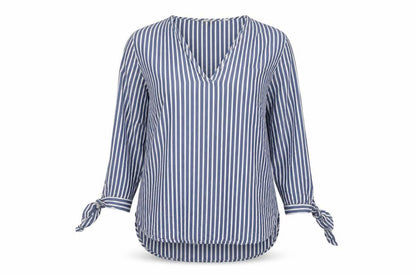 Womens UK Size 6 H&M Blue Basic Blouse