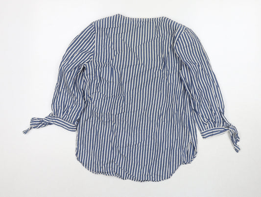 Womens UK Size 6 H&M Blue Basic Blouse