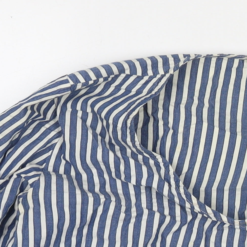 Womens UK Size 6 H&M Blue Basic Blouse