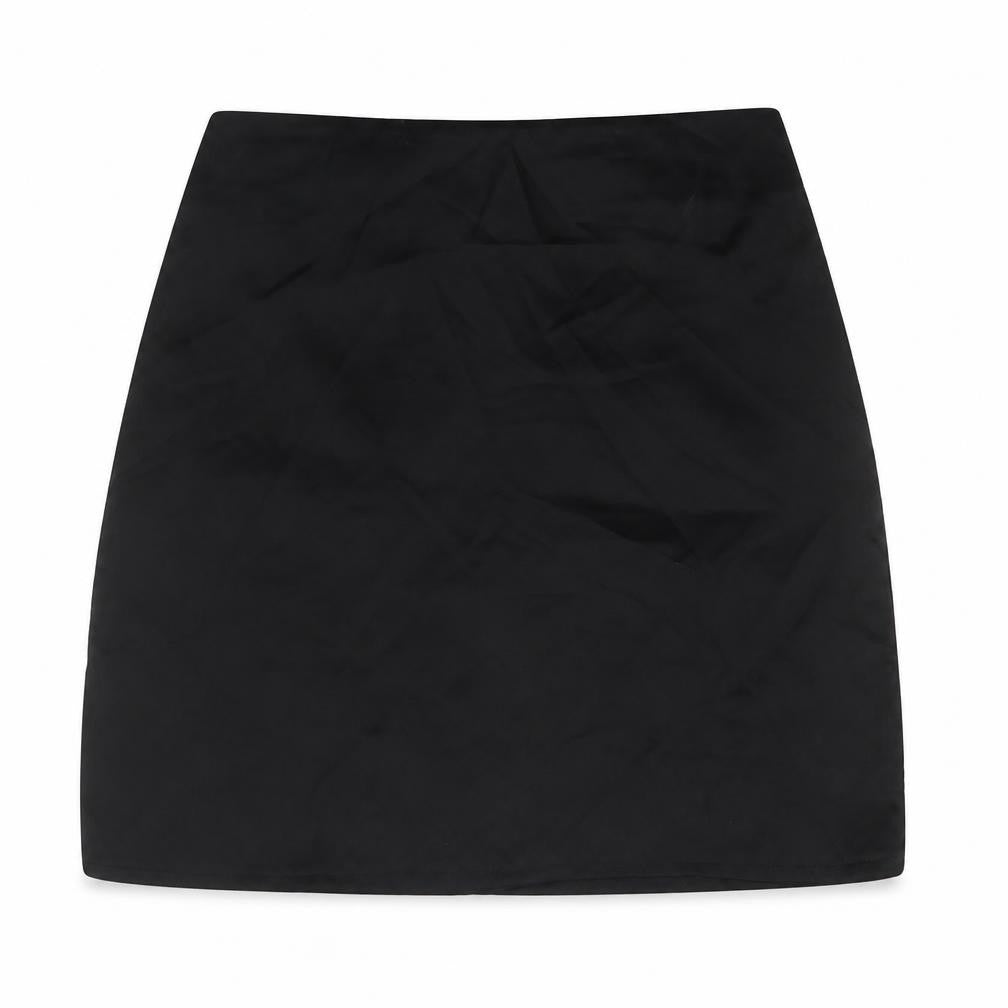 Missguided Womens Black Polyester Mini Skirt Size 6 Zip