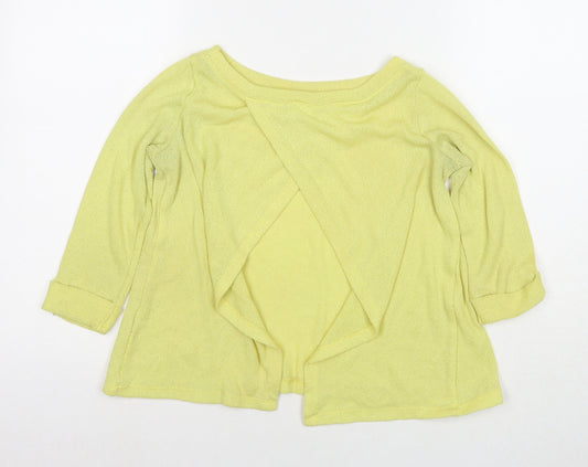Womens UK Size 6 River Island Yellow Pullover Jumper