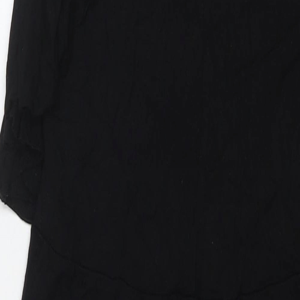 QED London Womens Black Viscose Jumpsuit One-Piece Size 10 L20 in Pullover