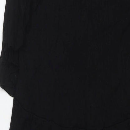 QED London Womens Black Viscose Jumpsuit One-Piece Size 10 L20 in Pullover