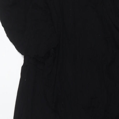 QED London Womens Black Viscose Jumpsuit One-Piece Size 10 L20 in Pullover