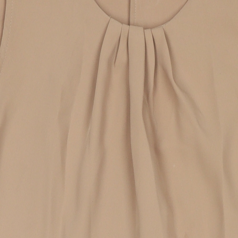 Gap Womens Brown Colourblock Polyester A-Line Size 10 Scoop Neck Pullover