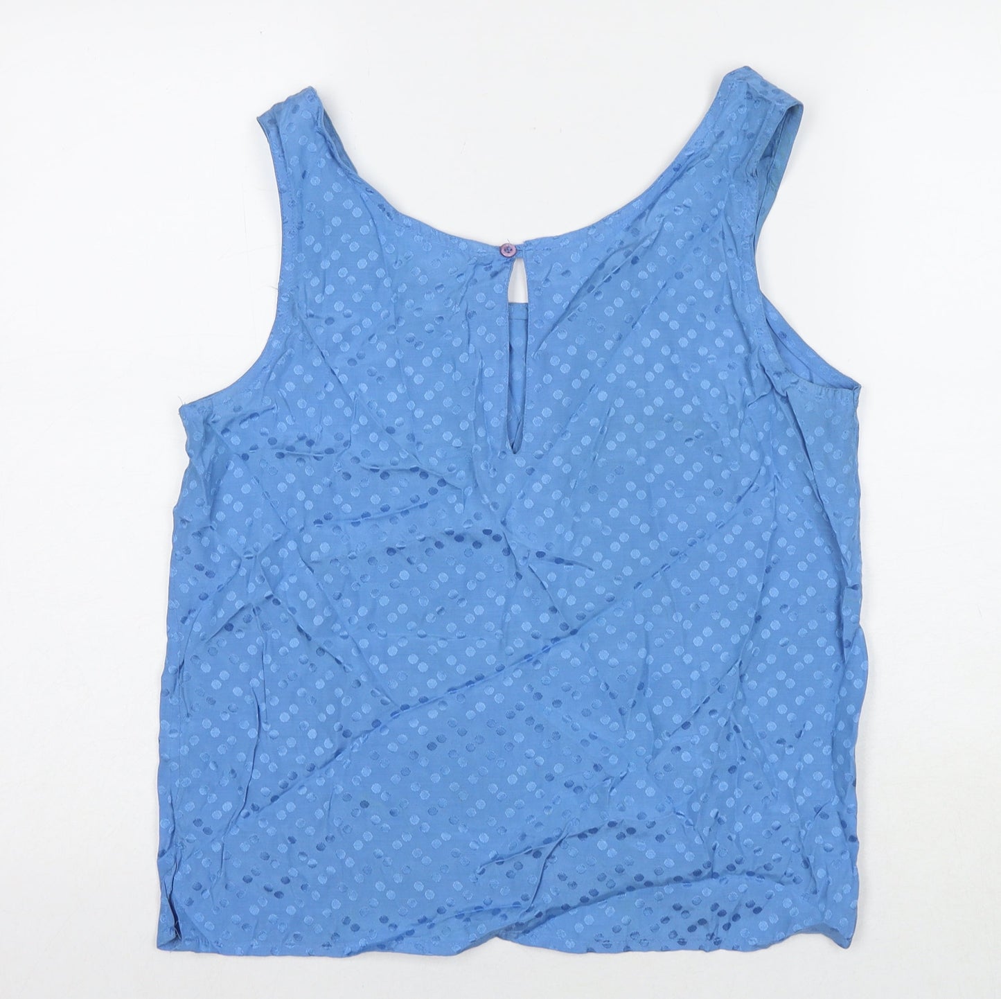 Womens UK Size S H&M Blue Basic Tank