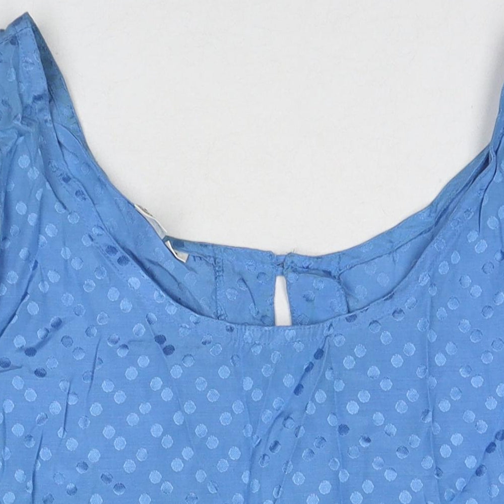Womens UK Size S H&M Blue Basic Tank