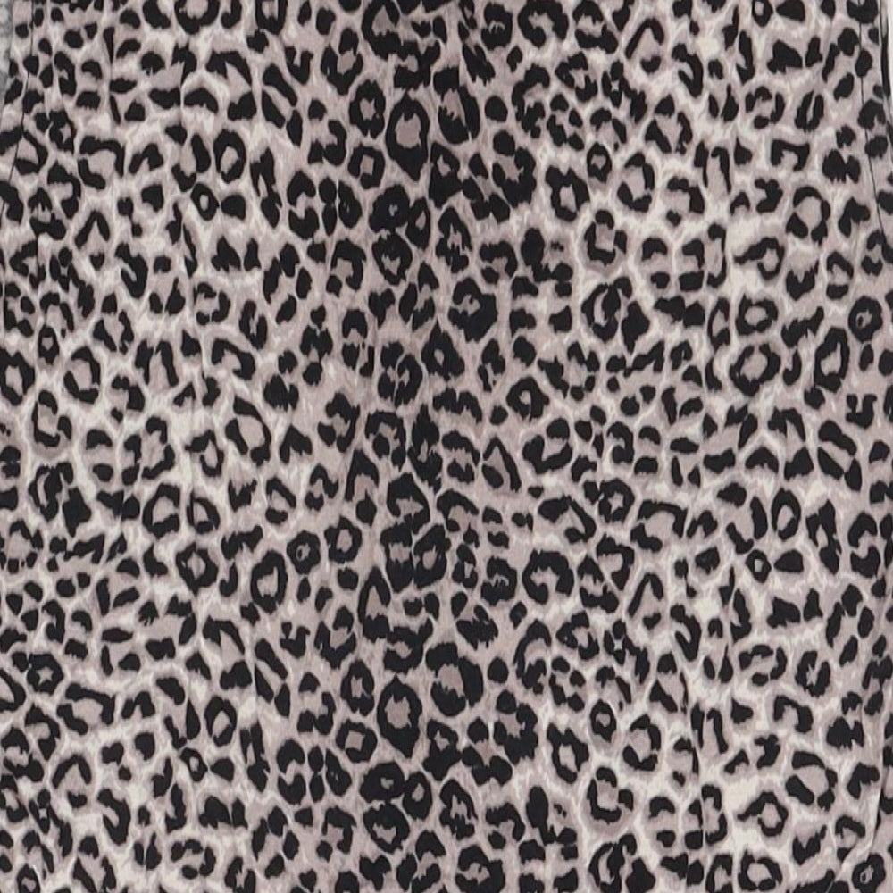 Womens UK Size S Oasis Beige Basic T-Shirt